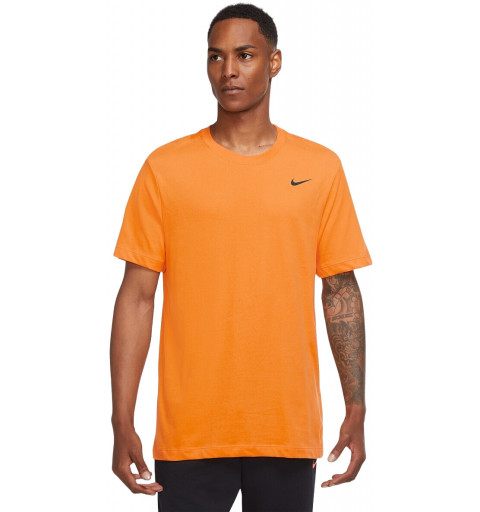 Nike Men's T-shirt Dri-Fit Solid Orange AR6029 886
