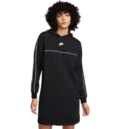 Nike Damen Long NSW Premium Sweatshirt Schwarz DM6049 010