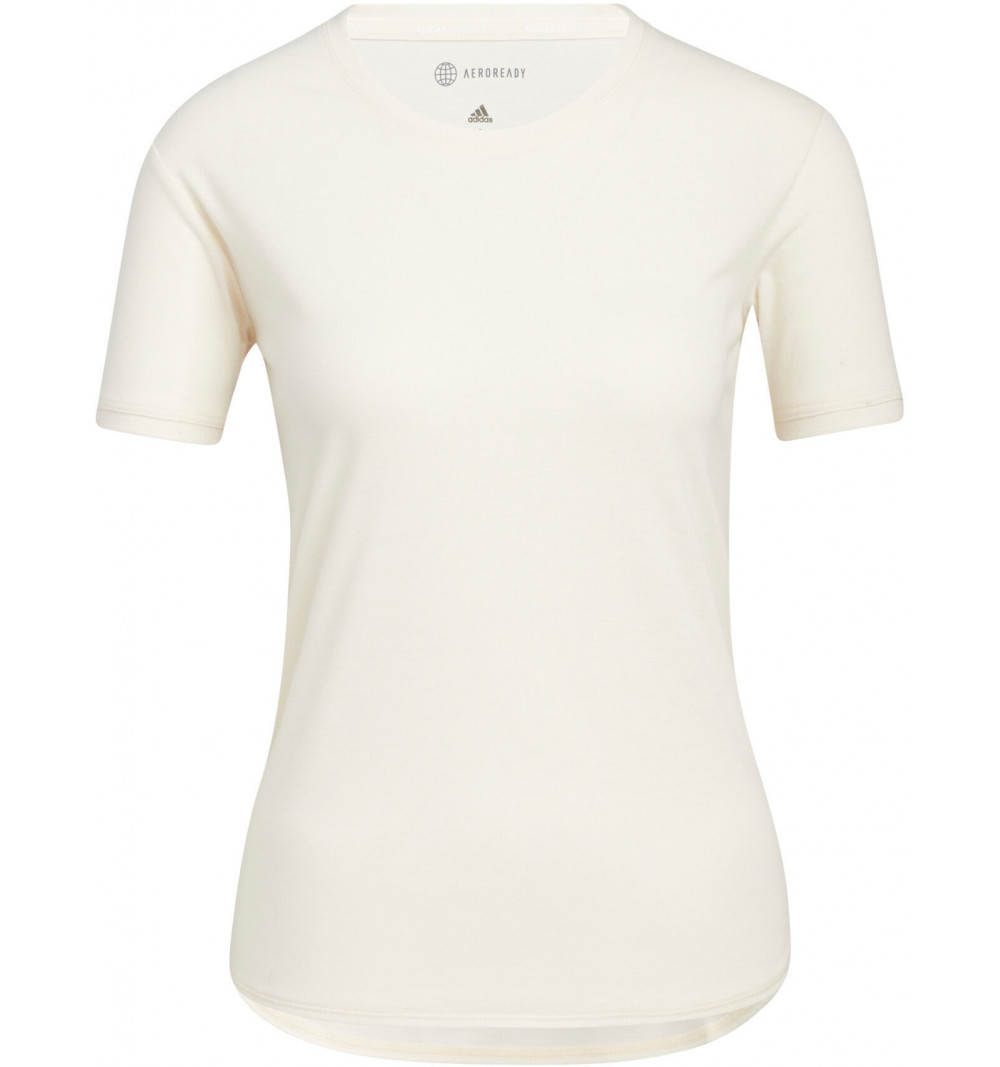 chisme Adiccion principal Camiseta Adidas Feminina Go To Tee 2.0 Bege HD9563