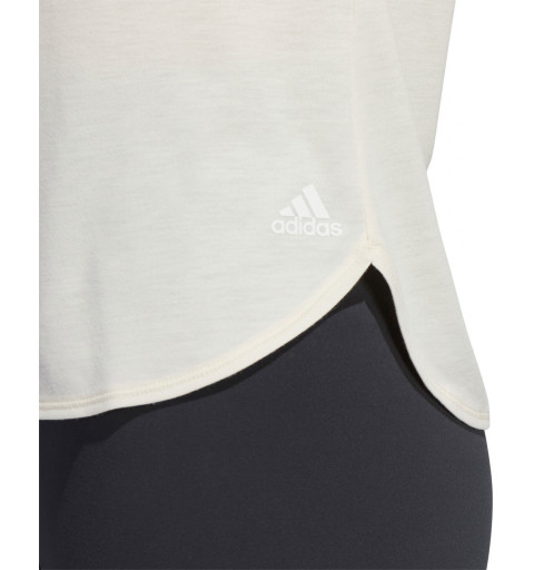 Adidas Women's Go To Tee 2.0 Beige T-Shirt HD9563