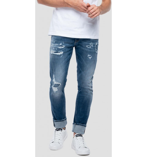 Replay M1021E Slim Tapered Blue Jeans
