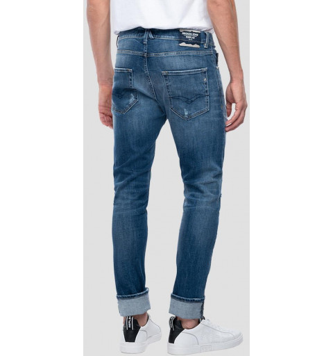 Replay M1021E Slim Tapered Blue Jeans