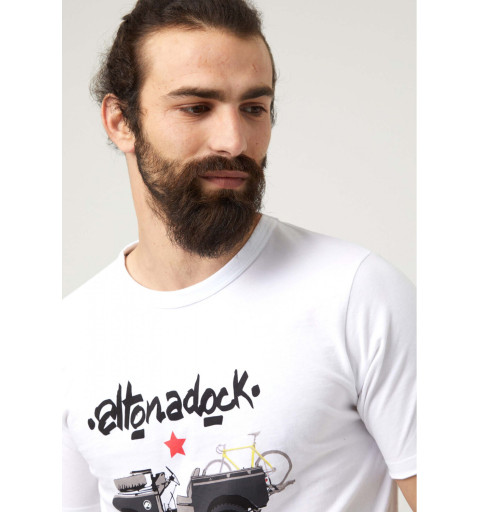 Altonadock Land Rover avec t-shirt vélo blanc 222275040637
