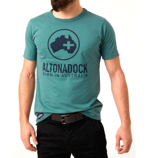 Altonadock Born In Australia T-Shirt Green 222275040665