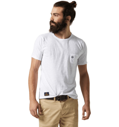 Camiseta branca básica de algodão Altonadock C27504001