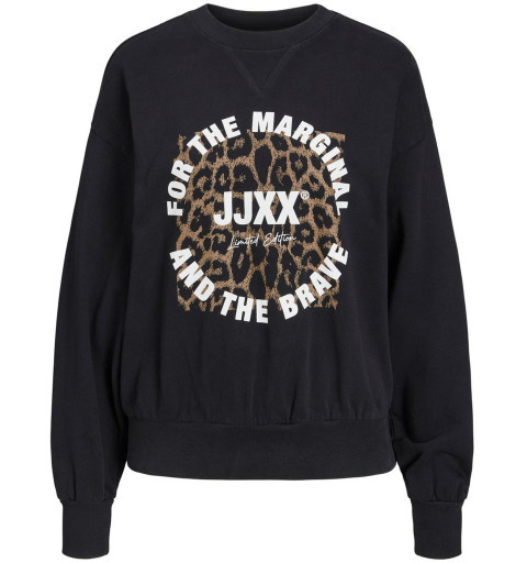 JJXX JXDee LooseGrunge Black Leopard Sweatshirt 12200436