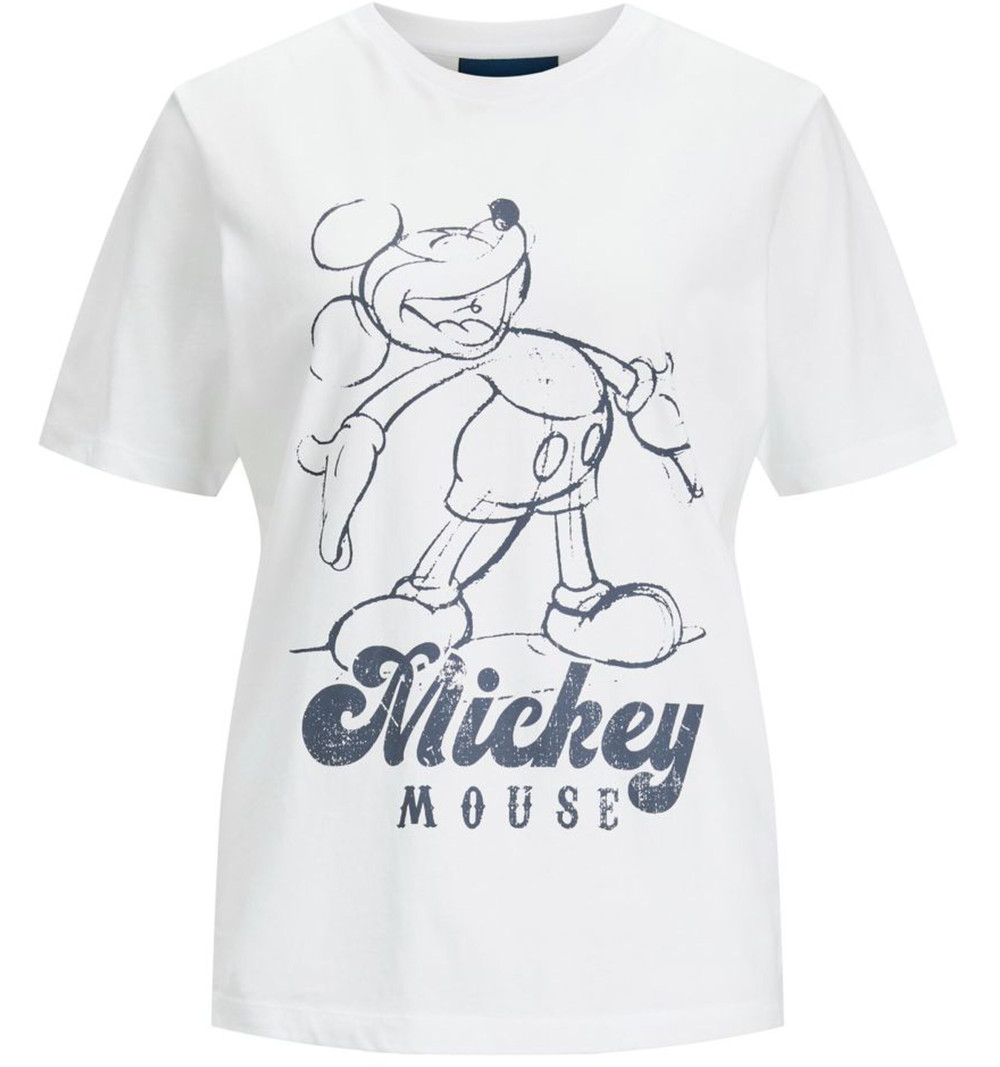 Camiseta JJXX Mickey Regular Bright White