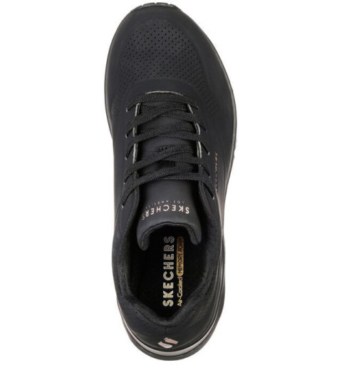 Skechers Uno Sneaker aus Leder mit Air in Schwarz 73690 BBK