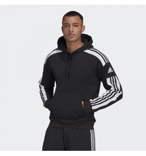 Adidas Jungen Squadra 21 Kapuzen-Sweatshirt in Schwarz GK9544