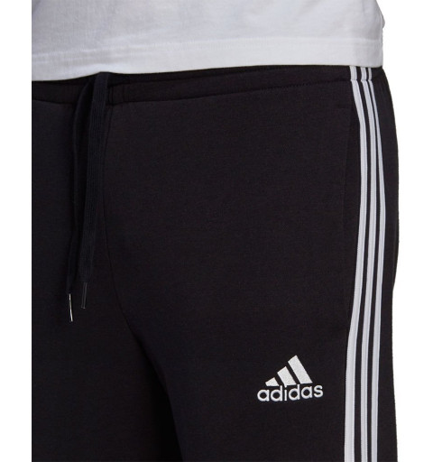 Adidas 3 Stripes Slim Cotton Pantalon Noir GM1089