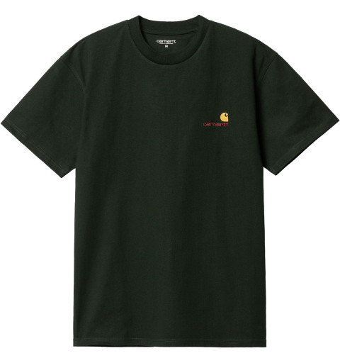 T-shirt Carhartt American Script Dark Cedar I029956.OWE