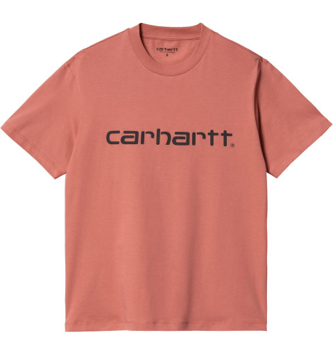 Camiseta Carhartt Mujer S/S Script Misty Blush I030797.10F