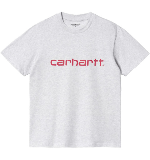 Camiseta Carhartt Mujer S/S Script Ash Heather I030797.10G