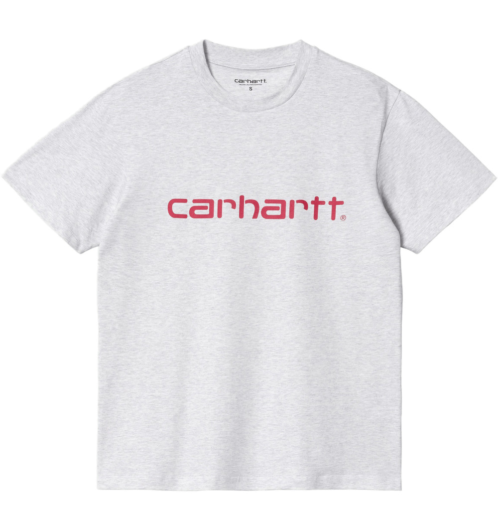 Camiseta feminina Carhartt S/S Script Ash Heather I030797.10G