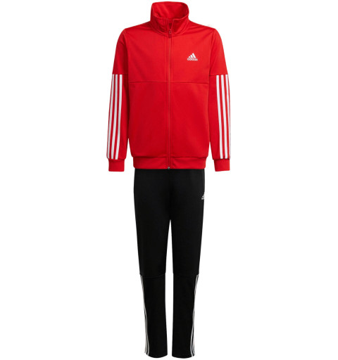 Adidas Tracksuit for Kids Team 3 Bands Red HD6862