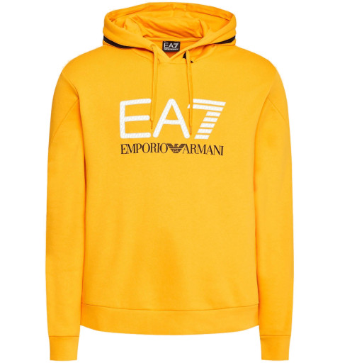 Giorgio Armani Hooded Sweatshirt with Large Logo in Yellow 6LPM88 1629