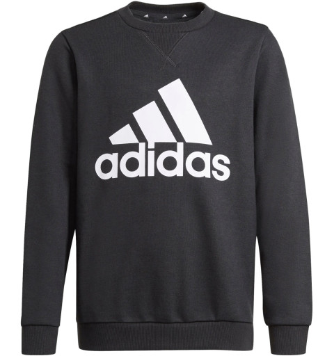 Adidas Kinder BL Essentials Sweatshirt mit großem Logo Schwarz GN4029