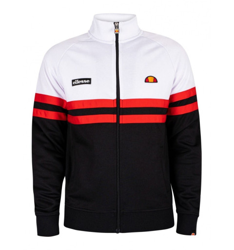 Ellesse Men's Rimini Track Top Sweatshirt Black Red SHM00892