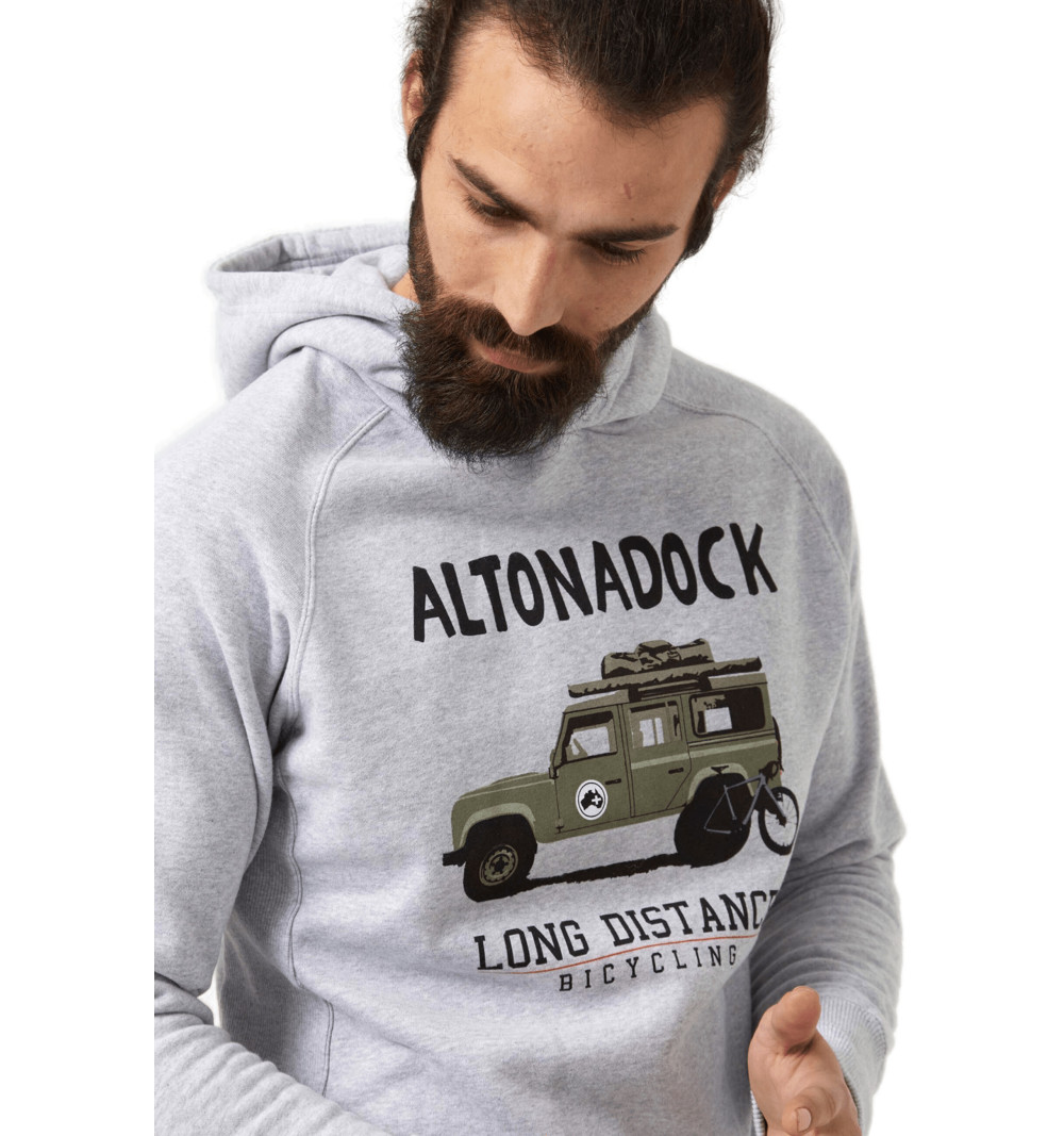 Felpa con cappuccio Altonadock Land Rover in grigio 222275030484