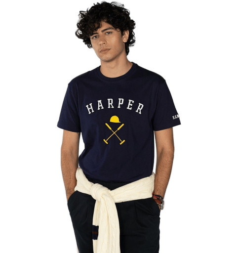 Harper And Neyer Icon T-shirt Navy Blue 401122001 002