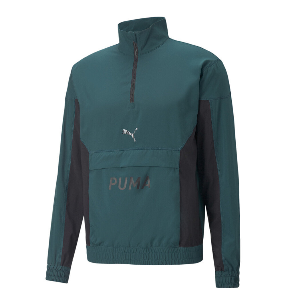 Puma Fit Woven Half Zip Sweatshirt Green 522129 24
