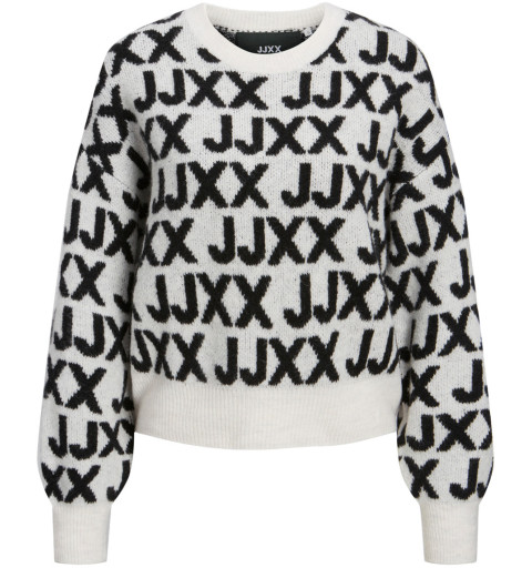 JJXX Francesca Round Neck Sweater White 12216798