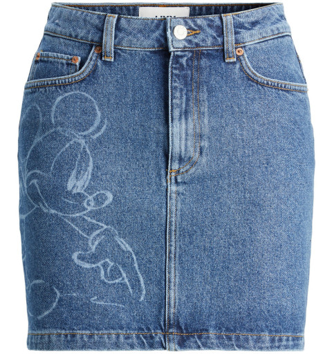 JJXX saia jeans curta Mickey azul 12218560