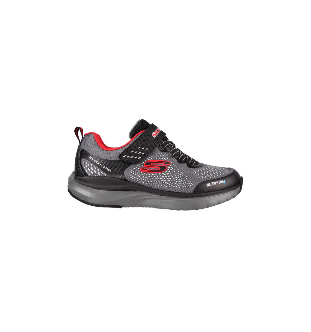Sapato Skechers Boy Ultra Groov Impermeável Preto 403847L CCBK