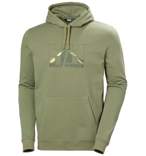Helly Hansen Nord Graphic Pullover Hoodie Green 62975 495