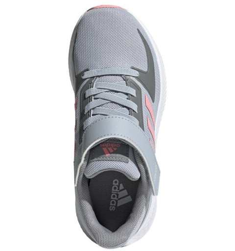 Zapatilla Adidas Girl RunFalcon 2.0 Velcro Grigio Rosa FZ0111