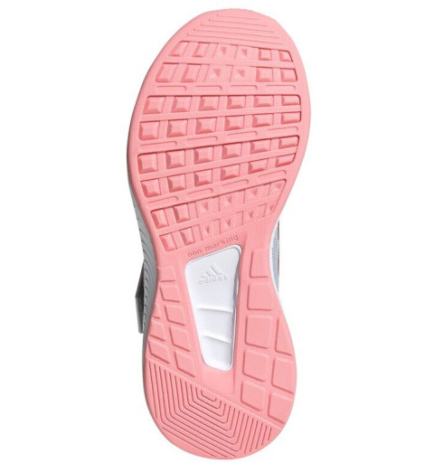 Zapatilla Adidas Girl RunFalcon 2.0 Velcro Grigio Rosa FZ0111