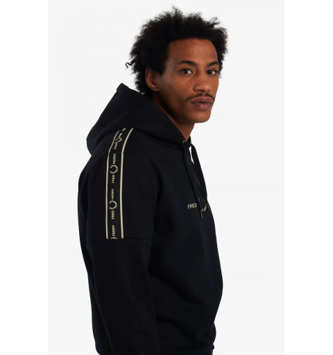 Fred Perry Bold Tipped Hooded Sweatshirt Black M4701.102