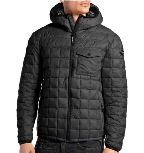 Replay Down Jacket M8260 with Hood in Black