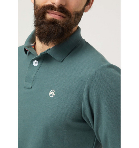 Altonadock Long Sleeve Polo Shirt Green Logo 222275010822