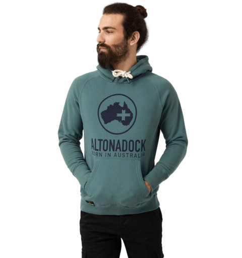 Altonadock Hooded Sweatshirt Frontal Logo Green 222275030487