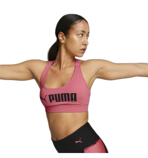 Puma Sport-BH Mid Impact Fit Pink 522192 82
