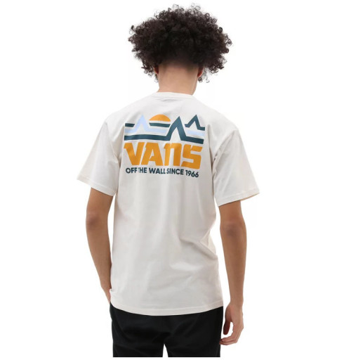 Camiseta Vans MT manga curta de algodão em branco VN0A7S663KS