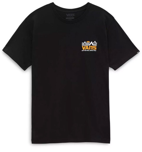 T-shirt in cotone a maniche corte Vans Vibin nera VN0A7S66BLK