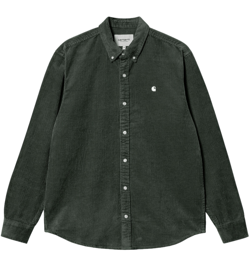 Carhartt Madison Cord Shirt in Green Corduroy I029958.Q19