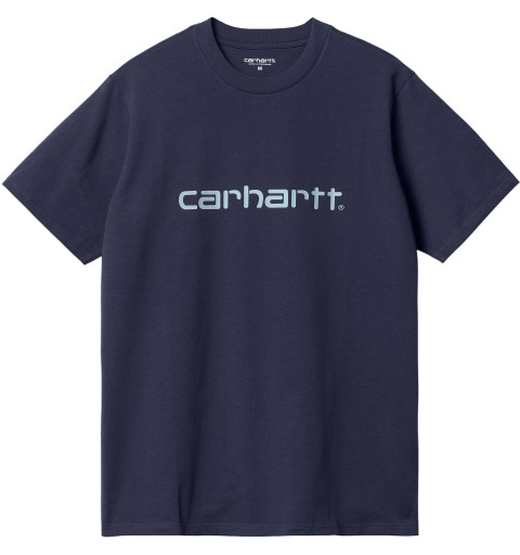 T-shirt uomo Carhartt Script Blue I031047.12E
