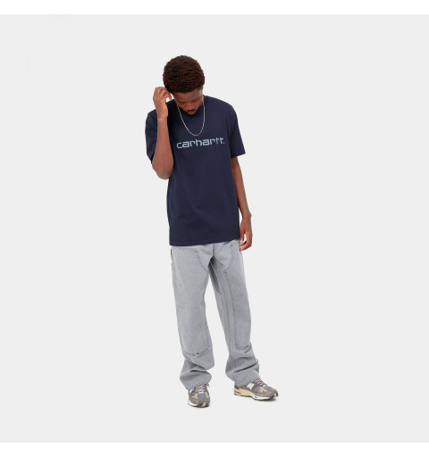 Carhartt Men's Script Blue T-Shirt I031047.12E