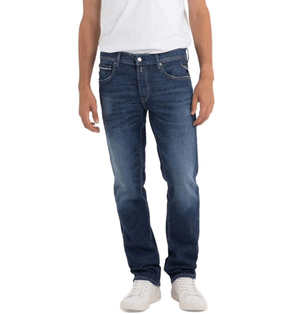 Replay Jeans MA972 Grover coupe droite bleu