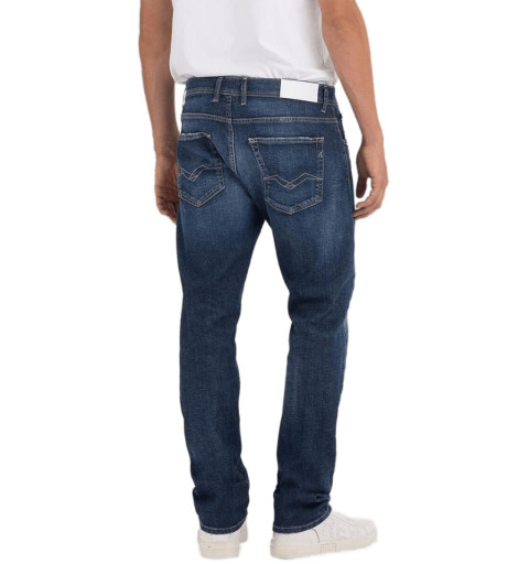 Replay Jeans MA972 Grover coupe droite bleu