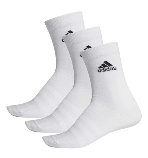 Adidas Alto Light Crew Sock 3 Pairs in White DZ9393