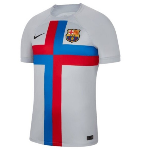Nike FC Barcelona terceira camisa cinza DN2713 043