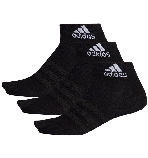 Adidas Knöchel 3 Paar leichte Socken in Schwarz DZ9436