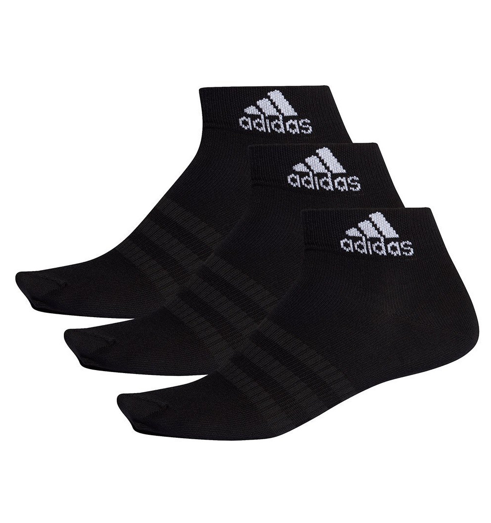 Adidas Ankle 3 Pairs Light Sock in Black DZ9436