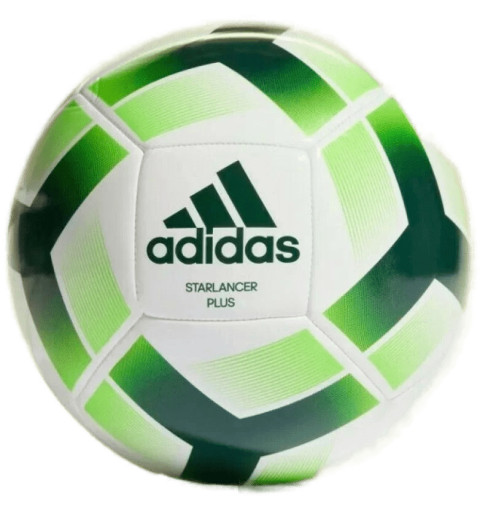 Bola de futebol Adidas Starlancer Plus branco verde HE6238