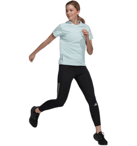 Adidas Damen Running It Alm T-Shirt Blau HL1456