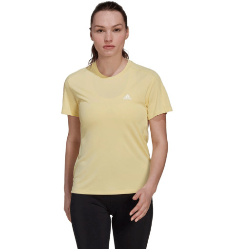 Camiseta feminina Adidas Running It Alm amarela HL1457